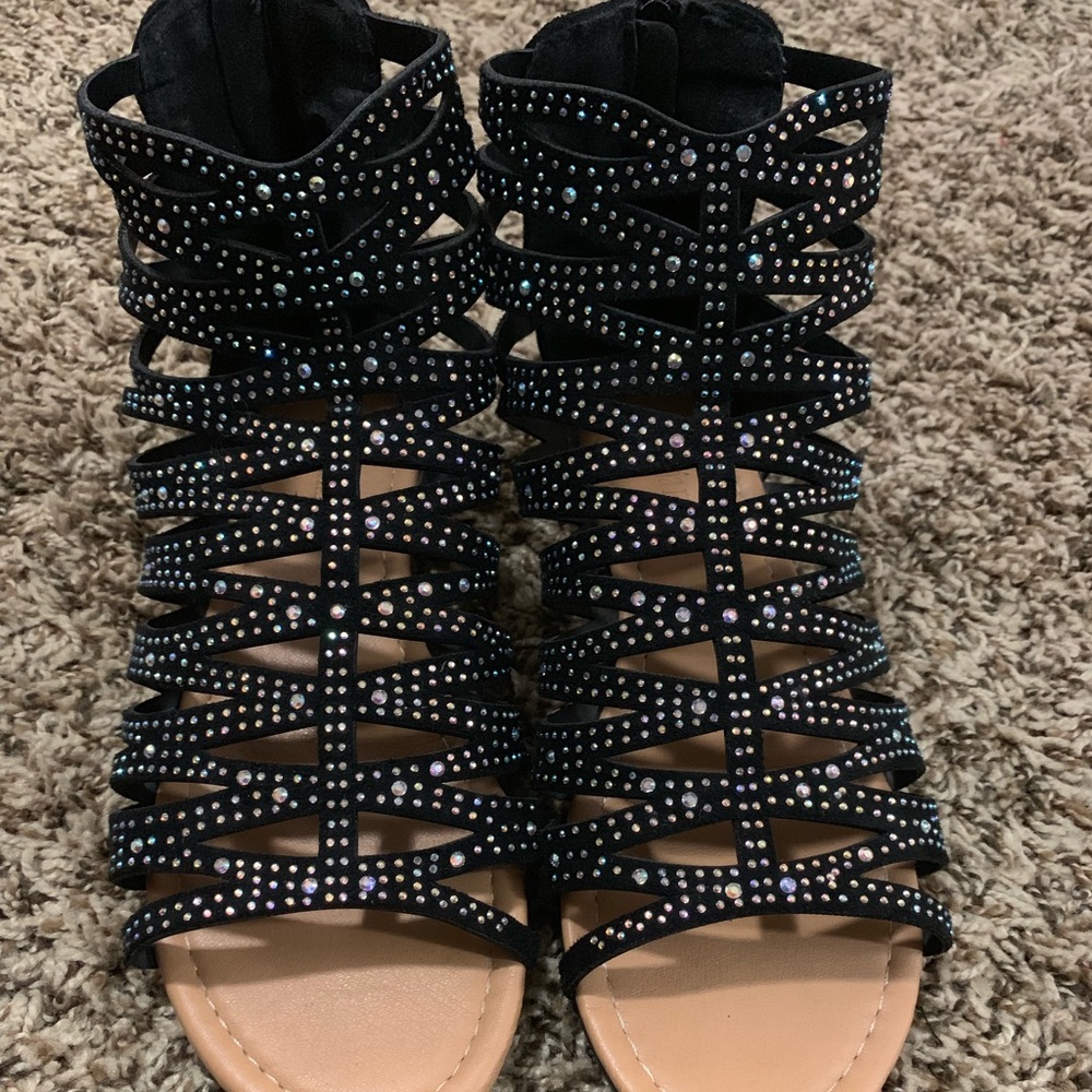 Gladiator bling sandals